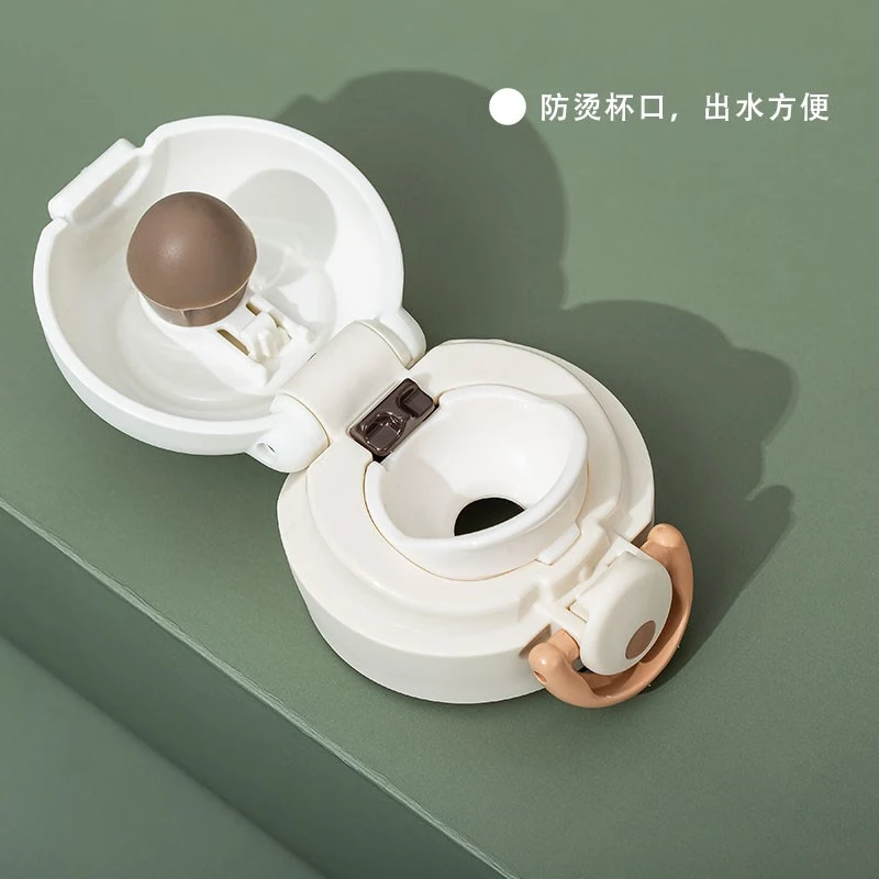 膳魔师(THERMOS)不锈钢保温杯男女学生水杯大容量杯子JNR 奶油白国产 500ml高清大图