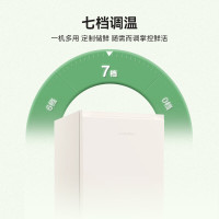 [苏宁自营]容声95升单门立式柜冷藏微冻迷你单门家用宿舍小户型租房一级能效小型冰箱假日白BC-95D12
