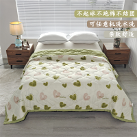 夏凉被四季通用夏凉被单双人被机洗被子薄款通用成人双午睡被 【柔软透气】-心心相印【严格质检】 午睡被-100x150cm