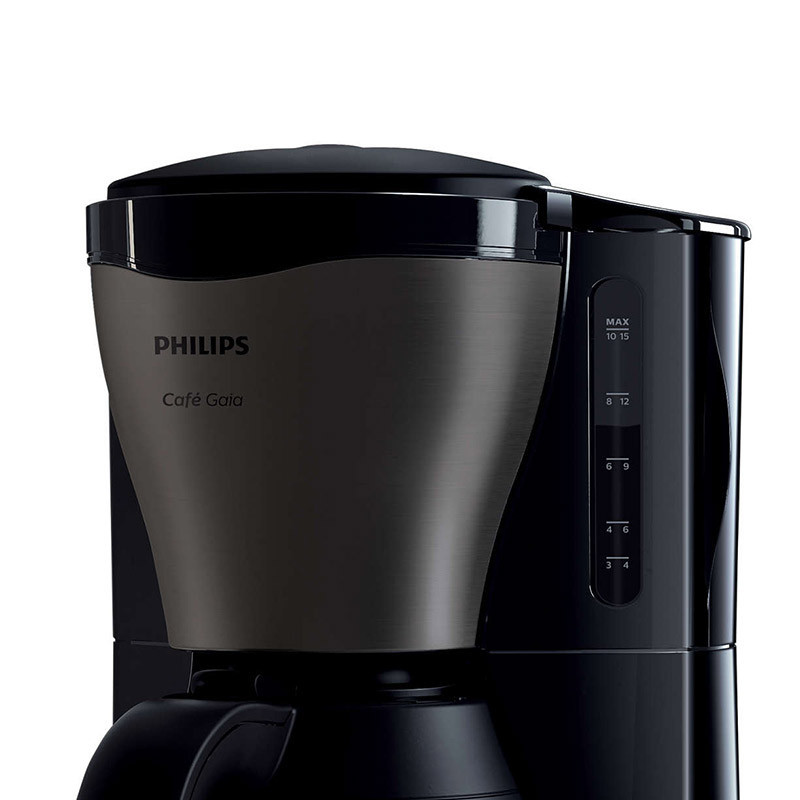 飞利浦（PHILIPS）咖啡机HD7547 家用滴漏式美式咖啡壶不锈钢保温壶 钛黑合金