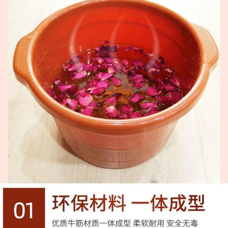 加厚牛筋足浴桶 足疗足浴专用泡脚盆洗脚塑料桶家用按摩泡脚盆牛筋材质塑料合成桶