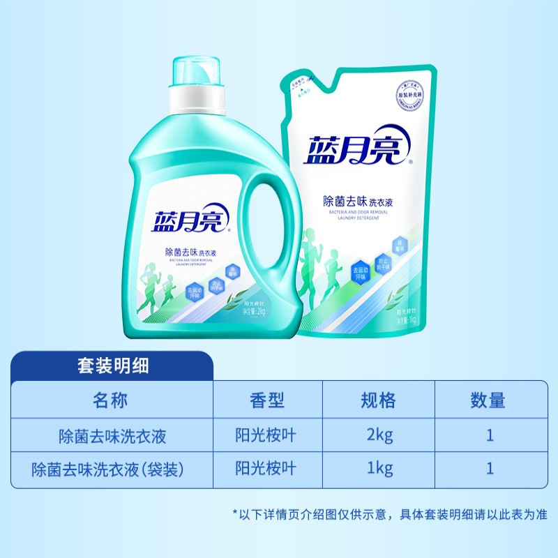蓝月亮 阳光桉叶除菌去味套装6斤装高清大图