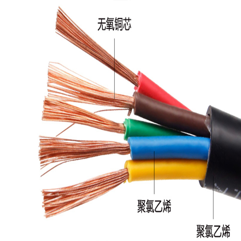 华科中缆 电线 RVV-5*25 米高清大图