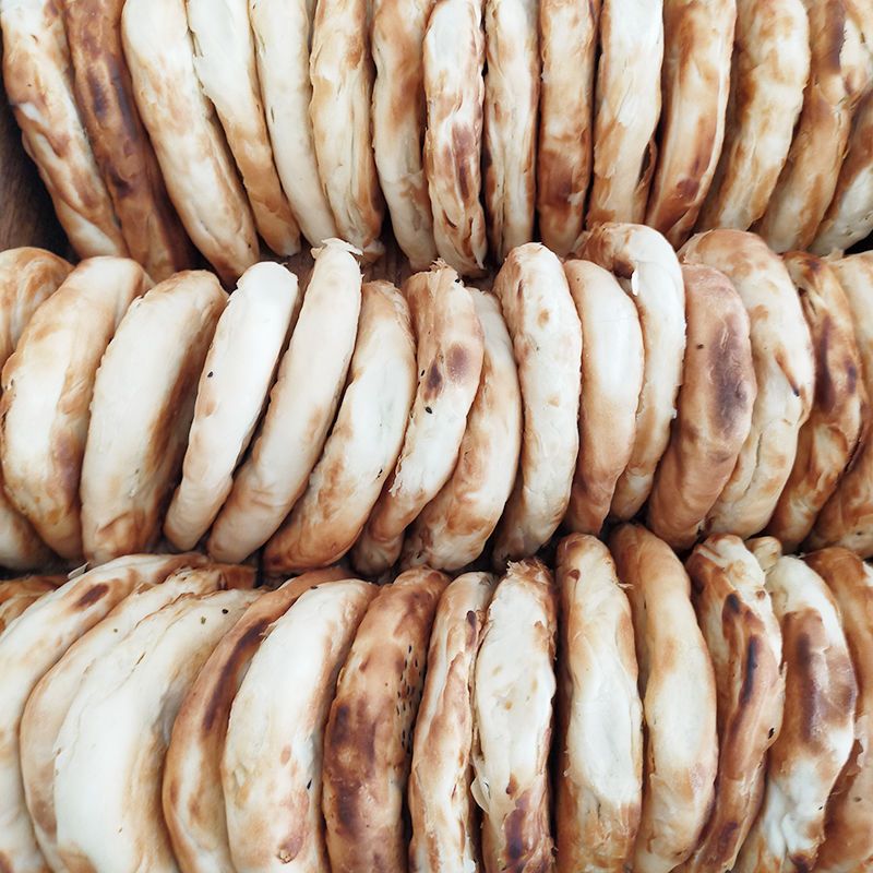 月牙烧饼陕西大荔水盆羊肉泡馍专用饼子同州真空炭火手工肉夹馍 月牙