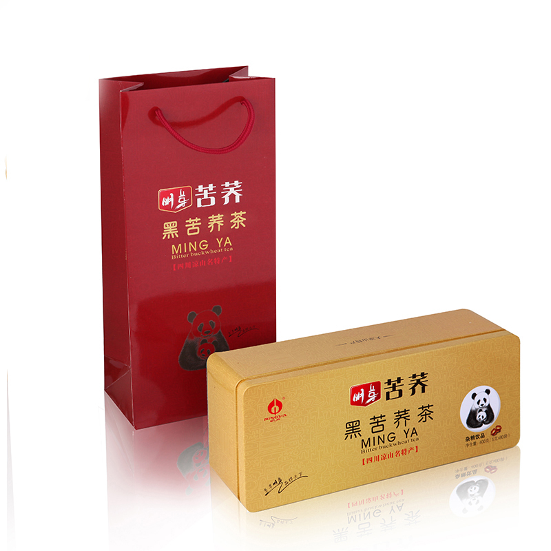 明芽苦荞茶四川大凉山特产全株苦荞麦礼盒花草茶花茶400g