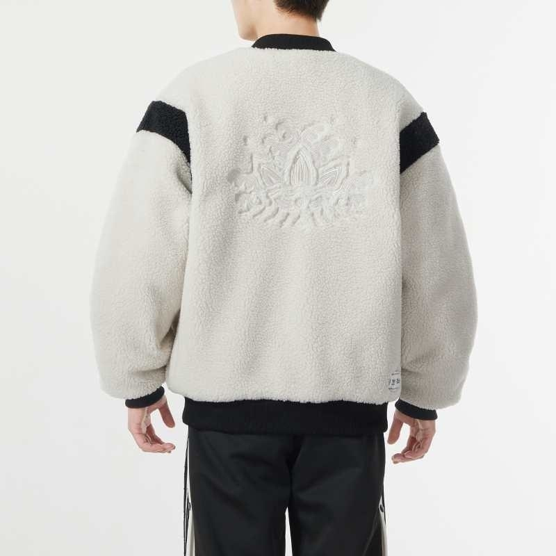 adidas/阿迪达斯三叶草外套运动休闲保暖两面穿男女夹克IX4214 D