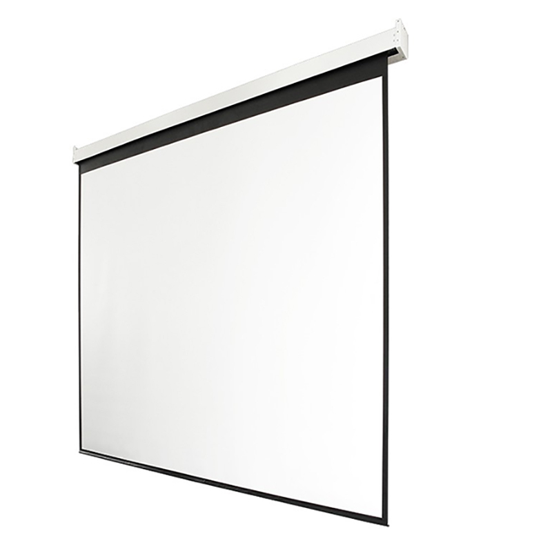 经科jk电动遥控工程幕布pbs大型玻纤白幕200英寸1610投影机幕布视频