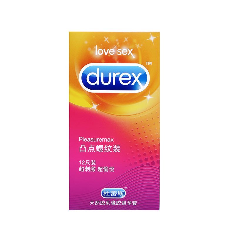 杜蕾斯(Durex)避孕套凸点螺纹12只装超薄款润滑颗粒浮点安全套 成人情趣性用品高清大图