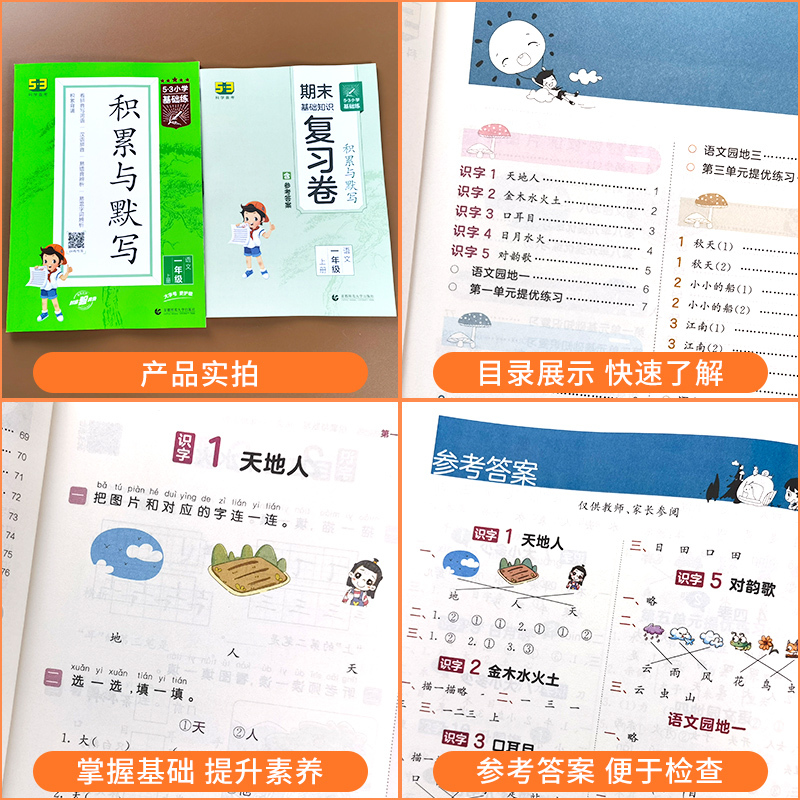 上册[单本]单元归类复习 数学/北师版 小学三年级 [正版]53小学基础练2023积累与默写二年级一年级三年级四年级五年