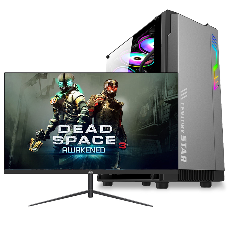 铭能 i7四核/GTX1660Ti/16G内存/512G固态+500G机械盘 台式机 台式电脑 组装机 组装电脑 电脑主机 家用办公电脑 商务娱乐炒股学生游戏电脑+27英寸全套