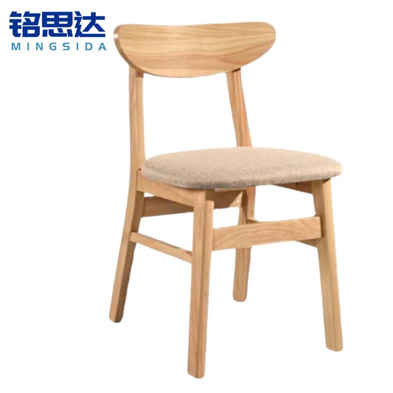 铭思达餐椅木质把高清大图