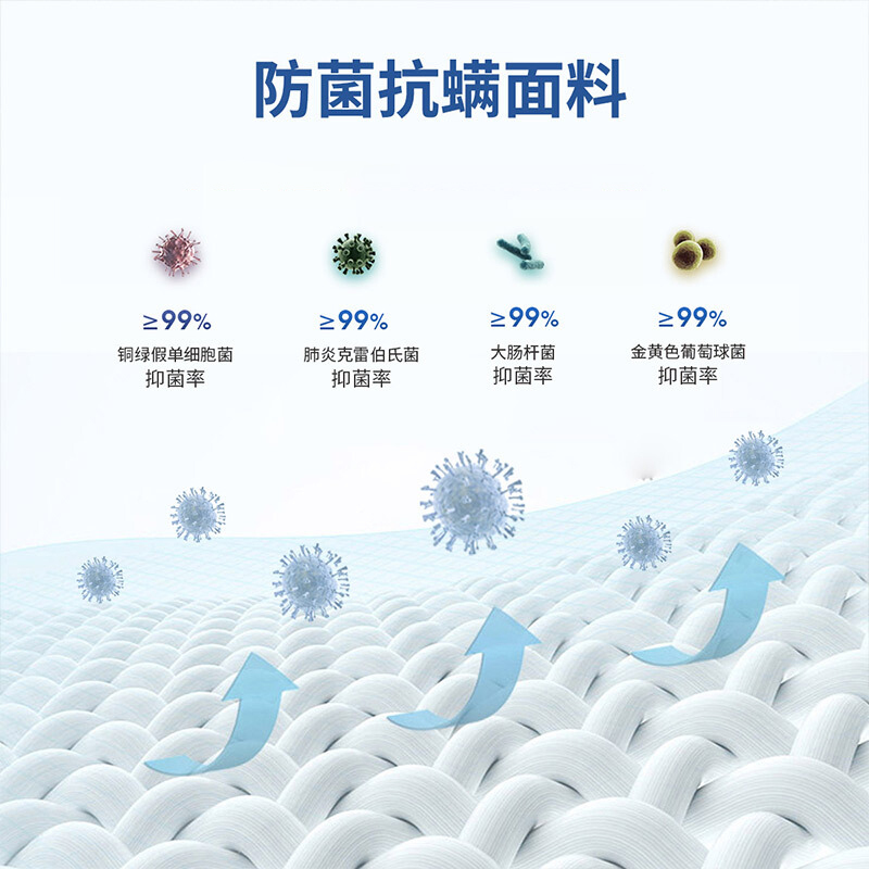 尔迈 3D椰棕20CM床垫 邦尼尔弹簧床垫 席梦思床垫 极光白1200*1900白
