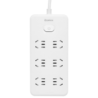 齐心 PCP-WZ6105 延长线插座 6位30孔 总控全长10.0米 白