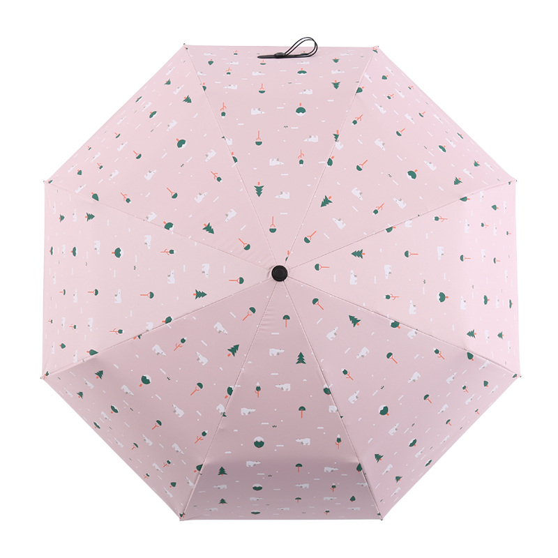 美度 MAYDU三折防晒遮阳伞防紫外线女生太阳伞创意折叠晴雨伞 M3360
