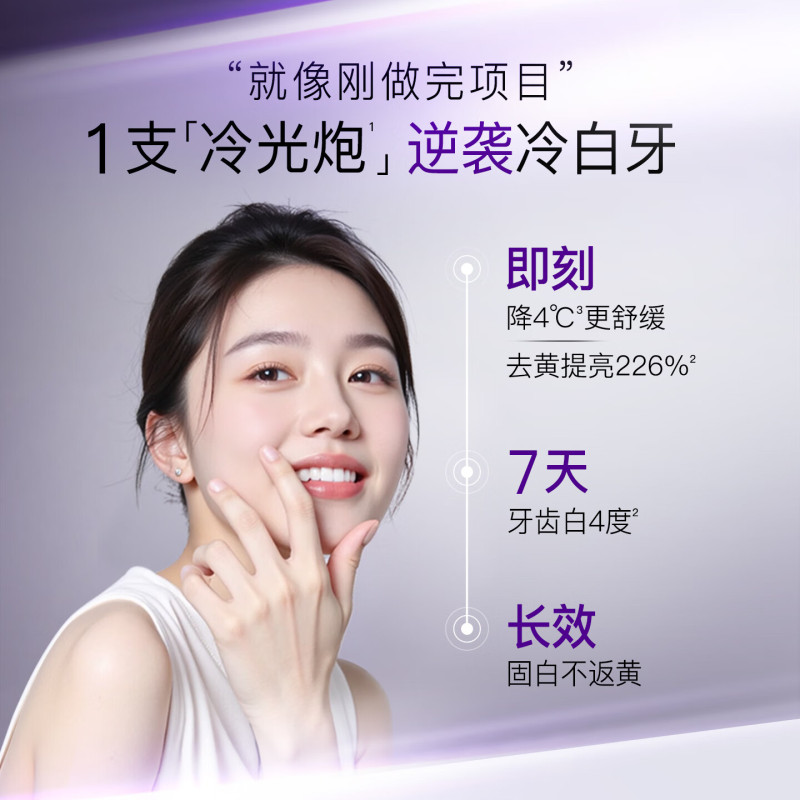 舒客 智感色修牙膏组合(色修美白牙膏110g*2+智感焕白牙膏120g*1)高清大图