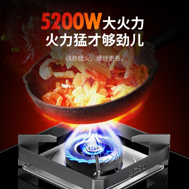 华帝百得QE55煤气灶双灶家用燃气灶台灶具大火力定时猛火炉 液化气