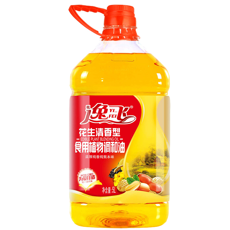 逸飞 花生食用调和油5L食用油