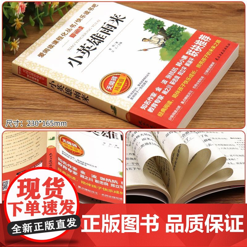 红色经典书籍小英雄雨来六年级上册必读的课外书正版三五四年级阅读下册管桦原著完整版小学生6人民北京教育天地出版社快乐读书吧高清大图