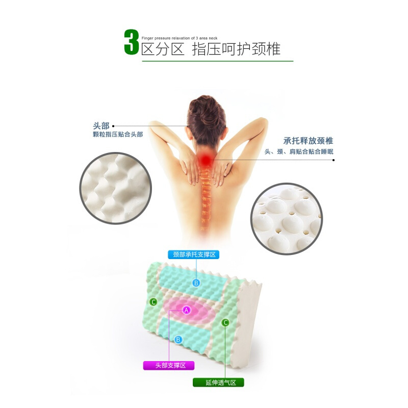泰国乳胶枕护颈橡胶单人枕芯家用一对硅胶颈椎记忆枕头枕芯