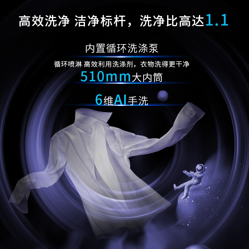 卖场同款 伊莱克斯旗舰洗干一体机EWW14108KB