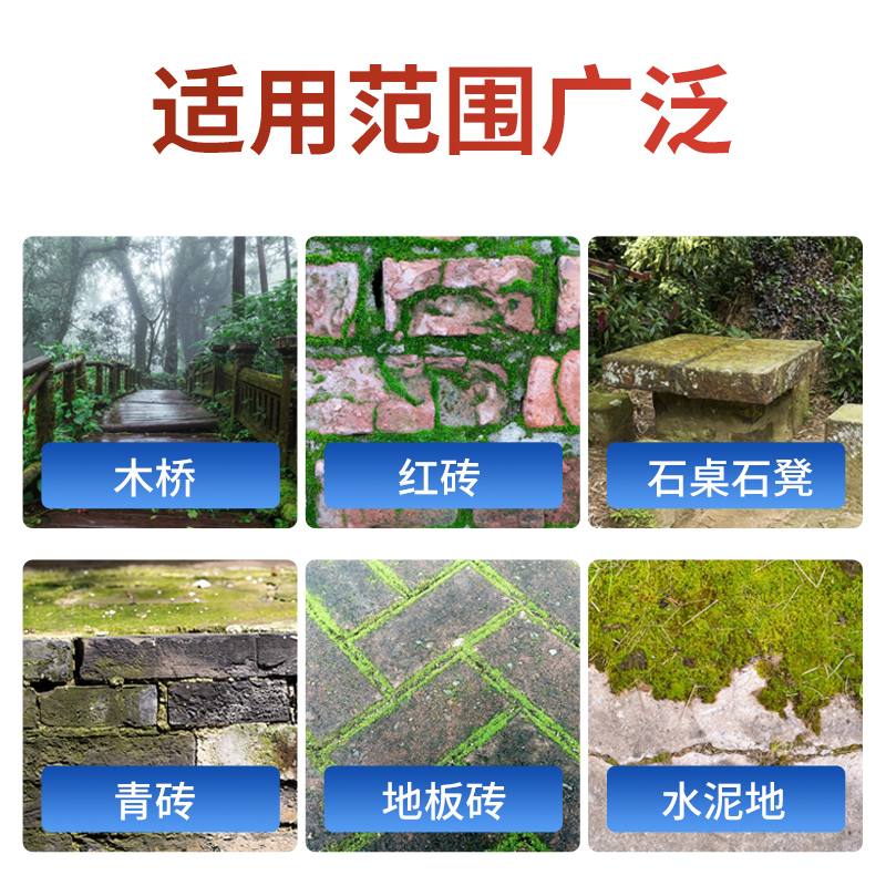 [补贴10%]青苔清除剂水泥地面专用克星苔藓藻类去除绿清洁神器高浓缩石材高清大图