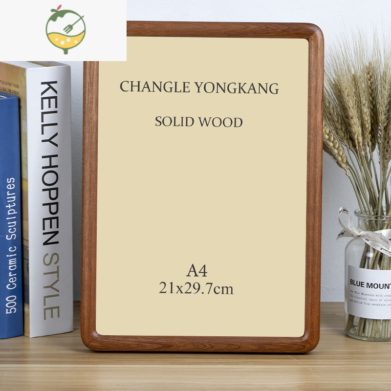 yicheng相框摆台挂墙定制6寸实木七寸7相片架