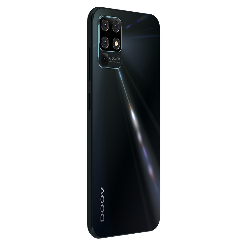 朵唯V50Pro 智能手机 幻彩玻璃机身5.7英寸水滴全面屏4G全网通游戏学生双卡双待 幻夜黑32GB高清大图