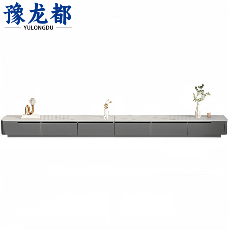 豫龙都岩板电视柜六抽个高清大图