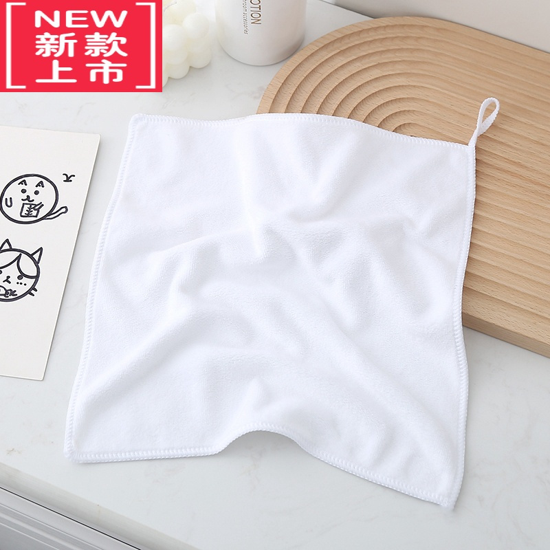 可莉允幼儿园毛巾儿童专用绣名字带数字编号挂钩挂绳擦手挂式吸水小方巾