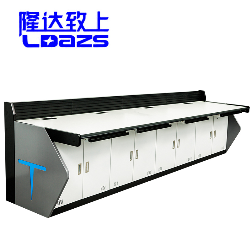 隆达致上LD159-4监控操作台机柜监控中心机房安防电脑监控台调度台接警台指挥席工作台桌工位定制做