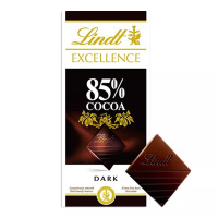 Lindt 瑞士莲 特醇排装85%黑巧克力 100g 法国进口