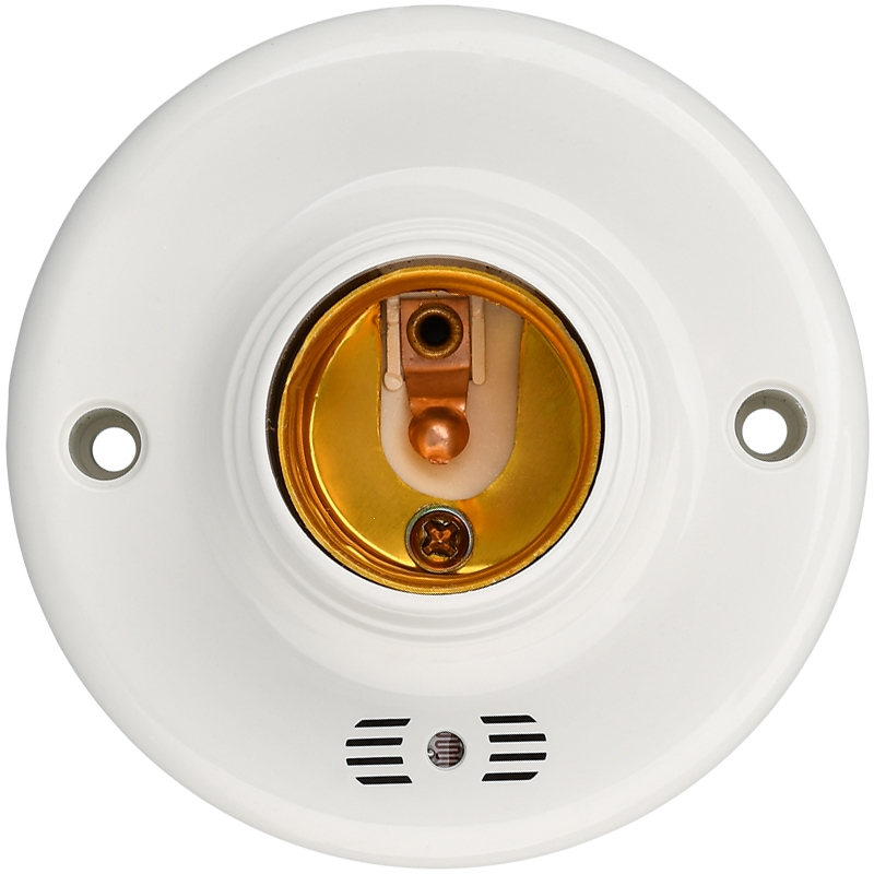 声光控开关灯座楼道感应延时家用声控开关闪电客e27螺口明装led灯头