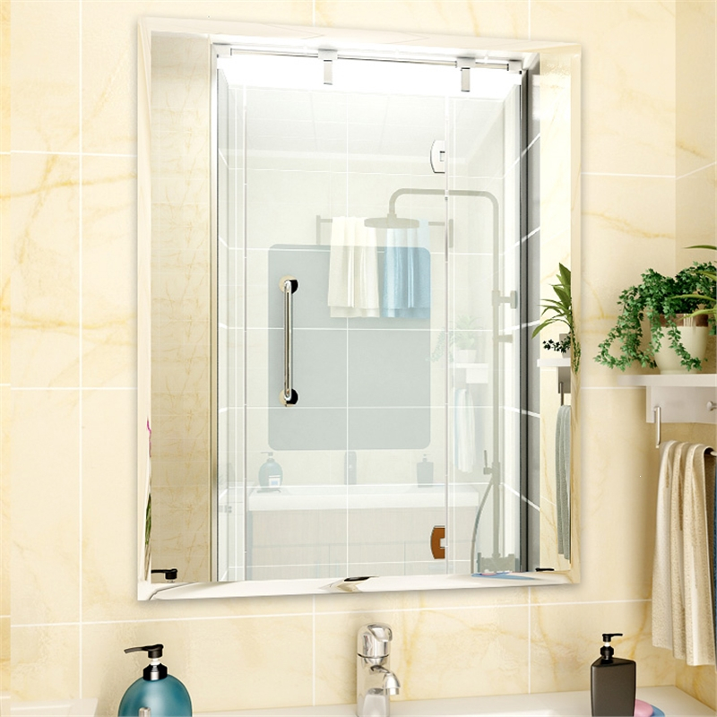 古达卫生间镜子贴墙自粘洗手间厕所浴室洗漱台壁挂免打孔无框贴片挂墙