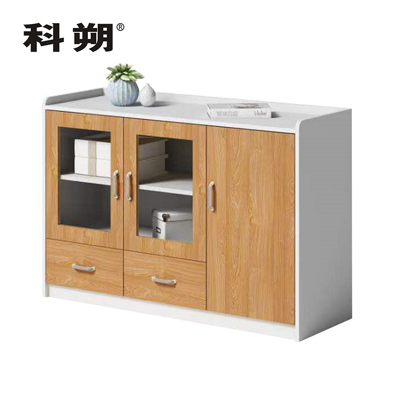 科朔 文件柜茶水柜三门柜资料柜木质办公室茶水柜KSE1226