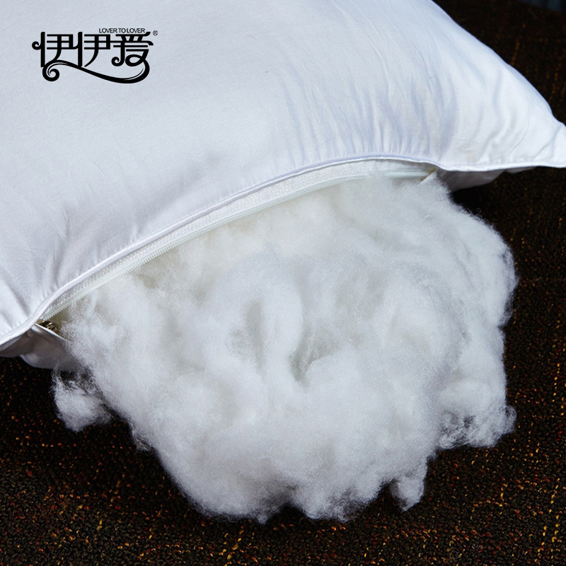 伊伊爱 YJD25370 经典刺绣全棉羽丝绒枕芯 48*74cm高清大图