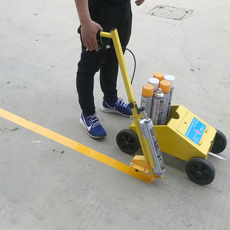 划线车 L-1 仓库停车位喷漆划线机 厂区道路操场小区画线车 油漆划线神器直线弧线可调划线车