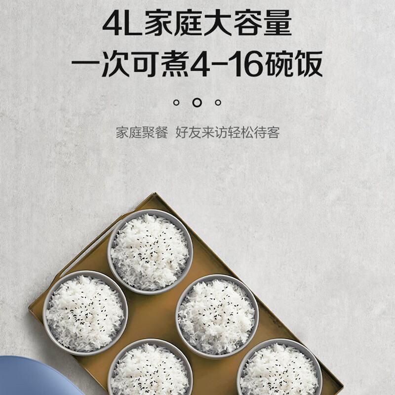 苏泊尔(SUPOR) 电饭煲5L家用750W功率电饭锅5-7人煲粥煮粥煮饭锅不粘内胆智能预约多功能 SF50FC71