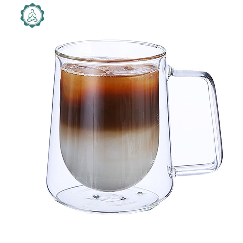 欧式创意 高硼硅双层咖啡杯牛奶杯马克杯 时尚玻璃杯
