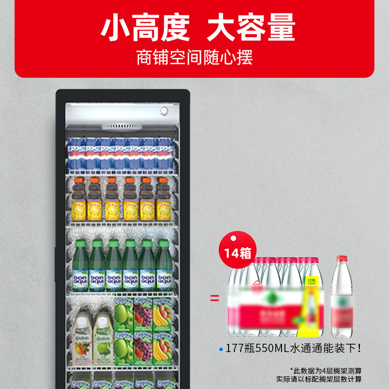 星星(XINGX)217升风冷无霜立式展示柜冰柜 饮料冷藏柜商用保鲜柜陈列柜冷柜 LSC-230WYPE高清大图