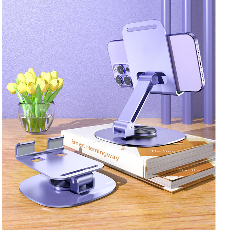 恩谷ENGUE旋转折叠金属手机座EG-07S稳固支撑多角度防滑便携设计高清大图