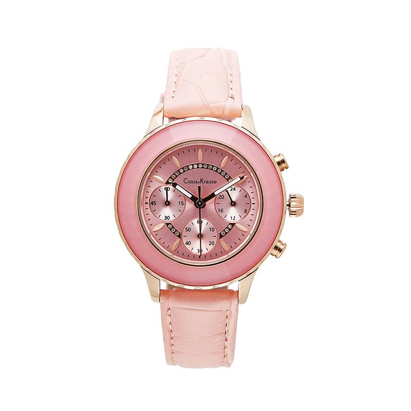 英国clouskrause皮带复古休闲经典百搭女士石英表腕表视频