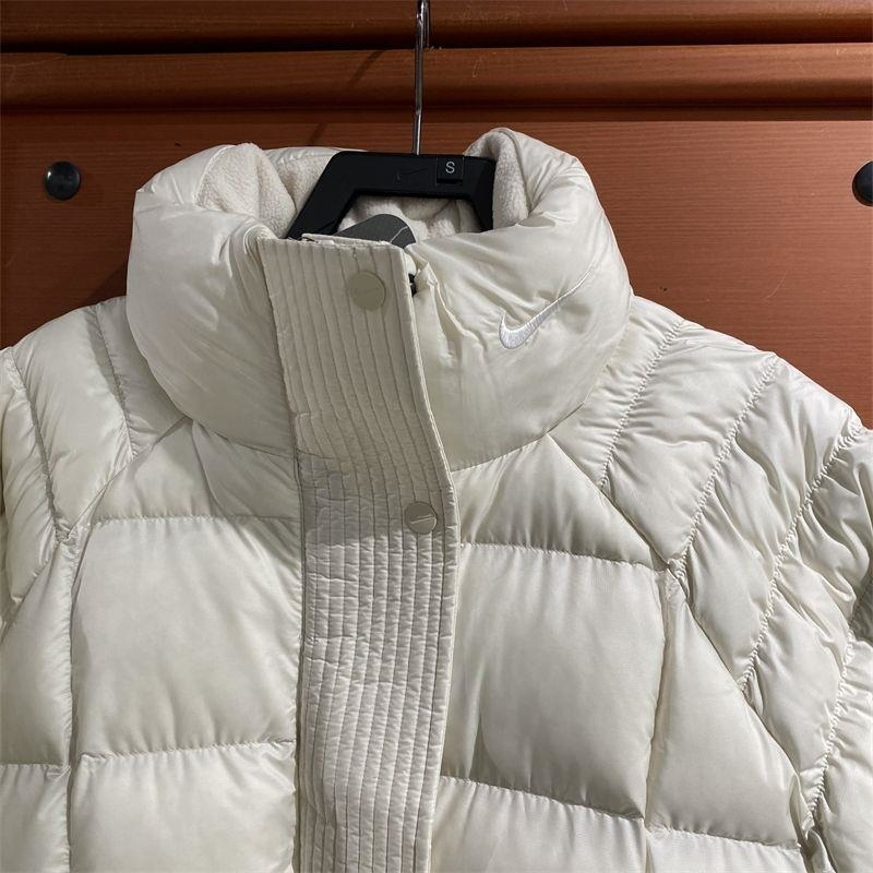 NIKE耐克棉服运动休闲保暖中长款立领女装外套FB7671-104 D