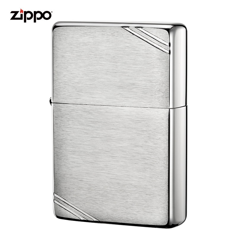 zippo芝宝打火机美国原装ZIPPO之宝防风煤油打火机古典切角沙子230-045109