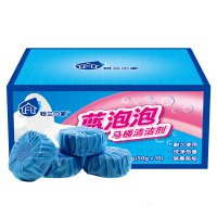 粉兰之家 蓝泡泡洁厕宝50g*10粒 厕所马桶清洁剂 除臭去味洁厕块 单盒装