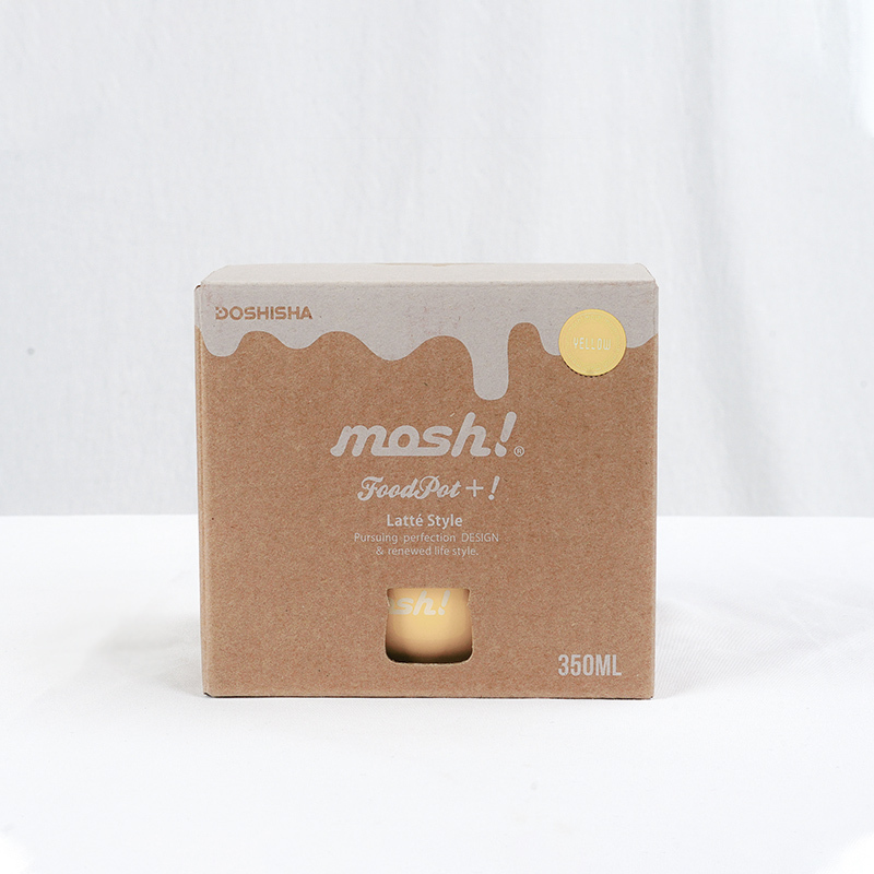 日本mosh!保温保冷汤粥盒杯焖烧杯350ml黑色