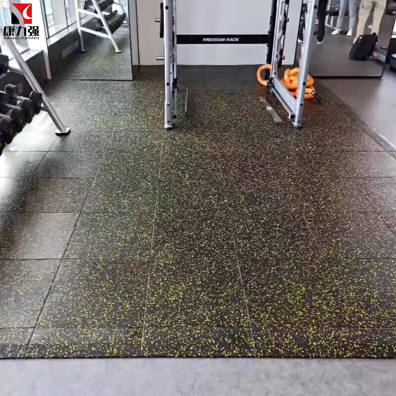 康力强健身房橡胶地垫收边条 多彩地垫系列安装配件安装加固卡扣高清大图
