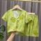 儿童睡衣夏季短袖小女孩中大童空调服薄款卡通宝宝女童套装家居服莎丞