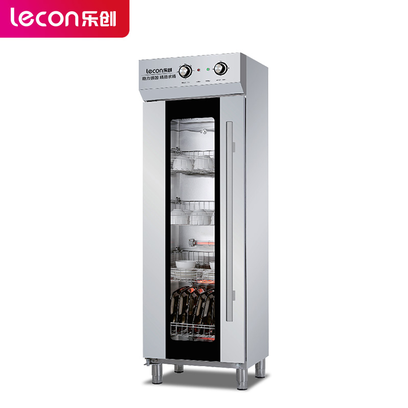 乐创(lecon)商用消毒柜 厨房餐厅食堂酒店单门立式高温碗柜 500L L-JG-H85-500L