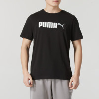 彪马（PUMA）短袖男 夏季新款户外出行通勤 黑色上衣跑步健身运动透气T恤衫 691341-01 XL