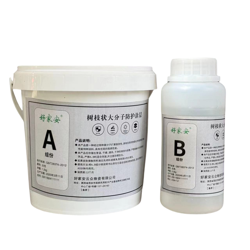 好家安 树枝状大分子防护涂层(含施工) 白色/1.5kg 单位:组高清大图